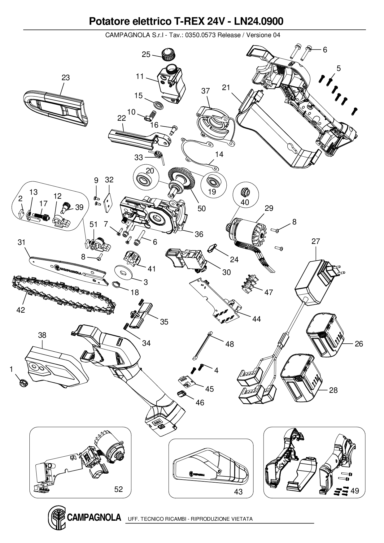 LN24.0900_Potatore elettrico T-REX 24V